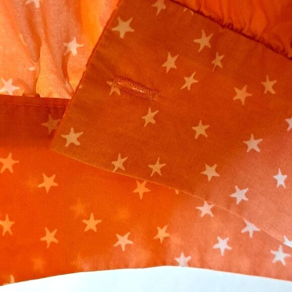 Madewell Wrap in Star Scatter Peach Front Tie Top Feminine Cottage Core Boho XS - Picture 11 of 15